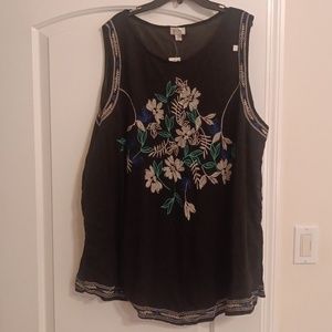 Avenue Sleeveless Blouse Size 30/32